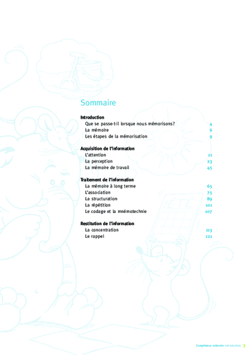 Competence memoire 2 a 6 ans sommaire acces editions